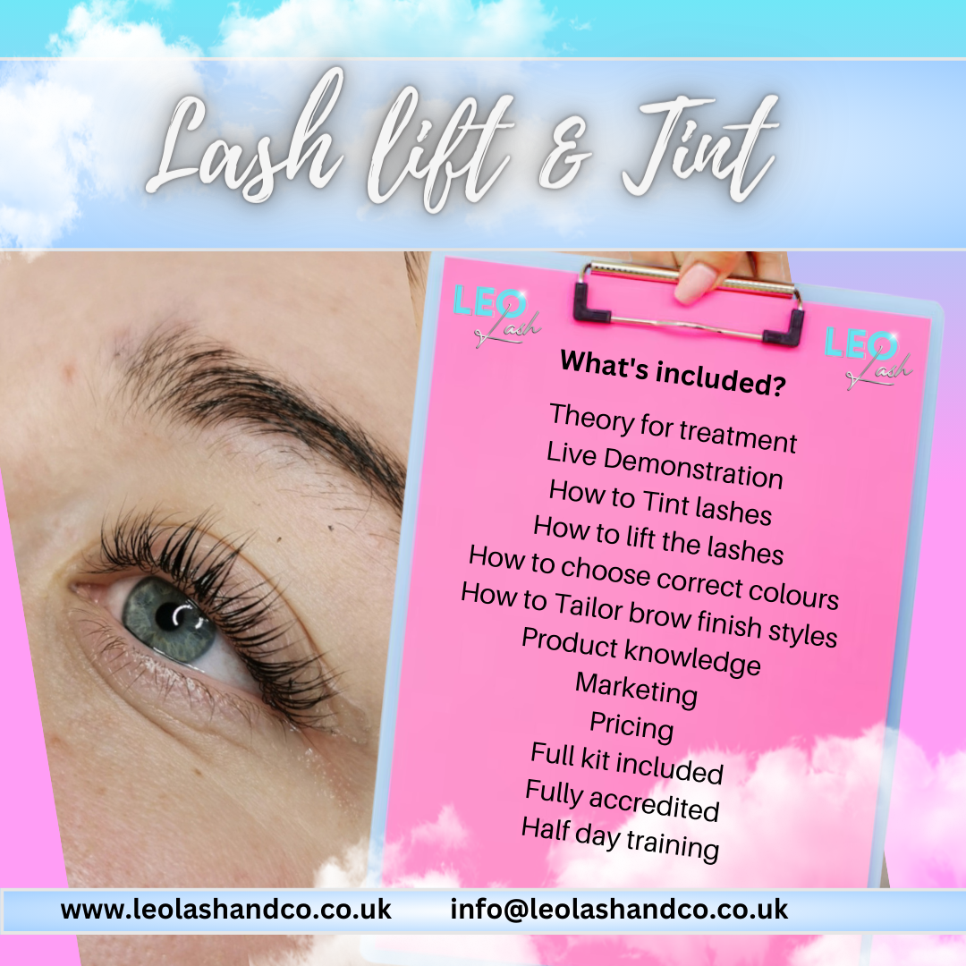 Lash lift and tint