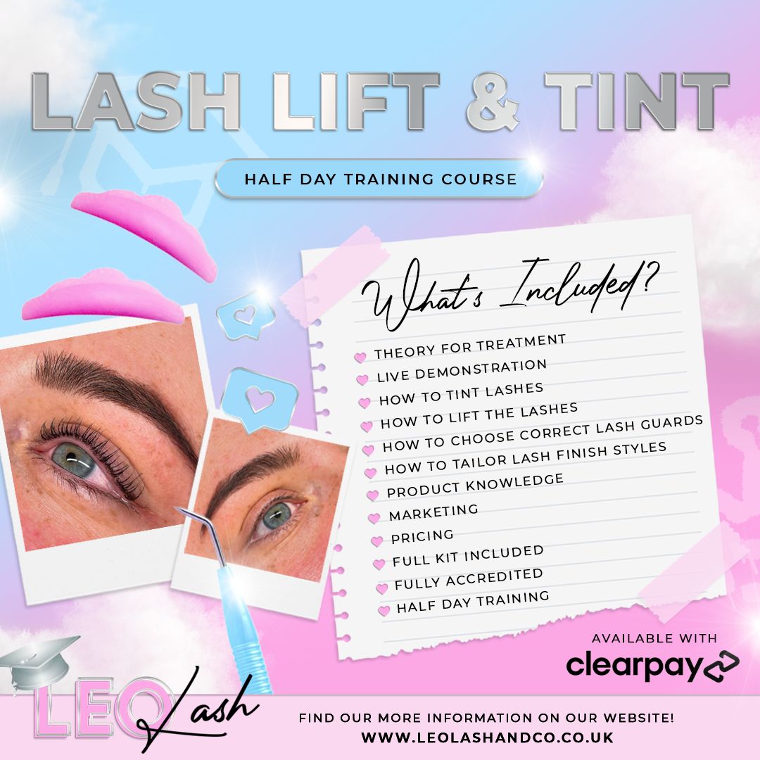 Lash lift and tint