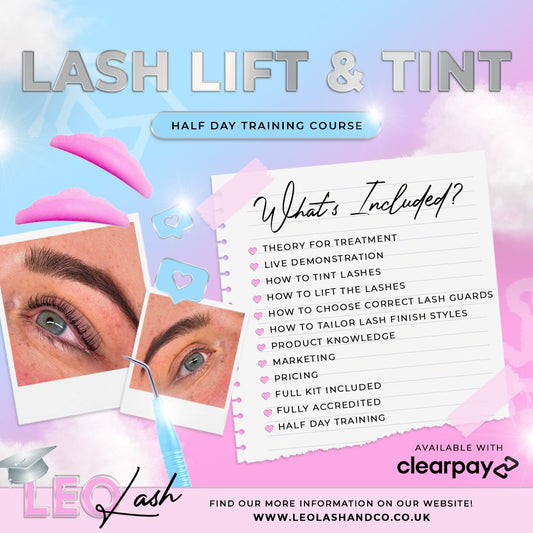 Lash lift and tint